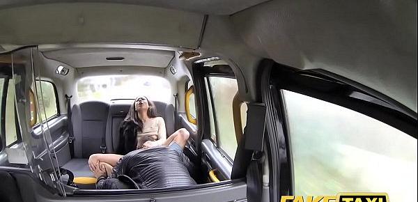  Fake Taxi Horny French wife sharing taxi backseat threesome